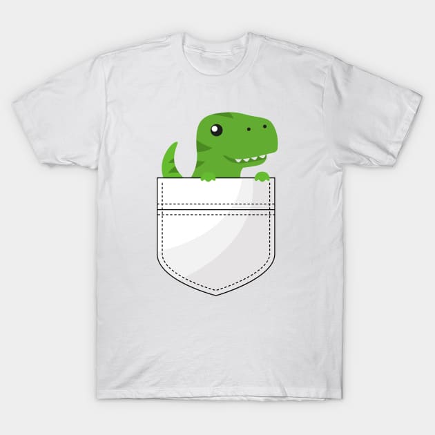 Pocket Dino T-Shirt by TinPis